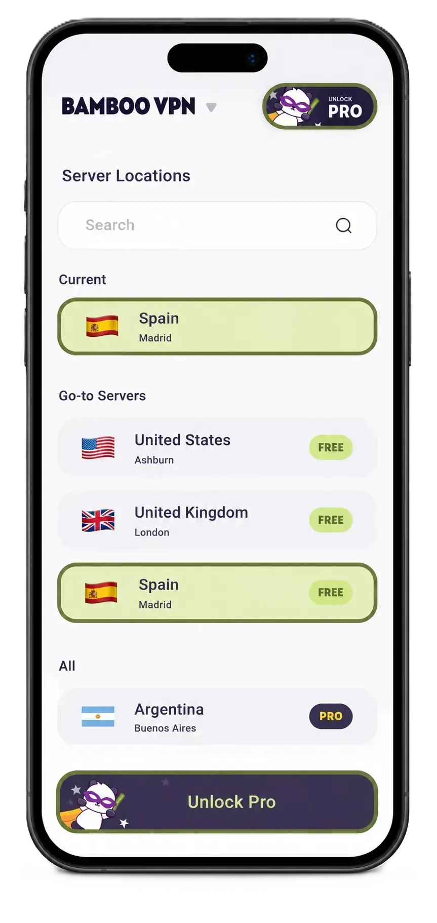 BambooVPN screen 2